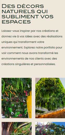 Site web Vegetal Indoor adapté aux mobiles